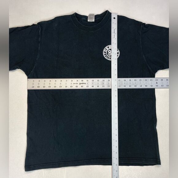 VINTAGE Formula 88 We've Come To Clean Up Town Alien T-shirt Men XL Black 90s - Picture 7 of 7